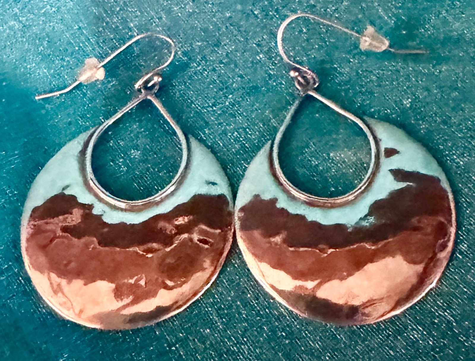 Silver Crescent Drop Earrings~Gorgeous~Pre-Owned in Very Good Condition