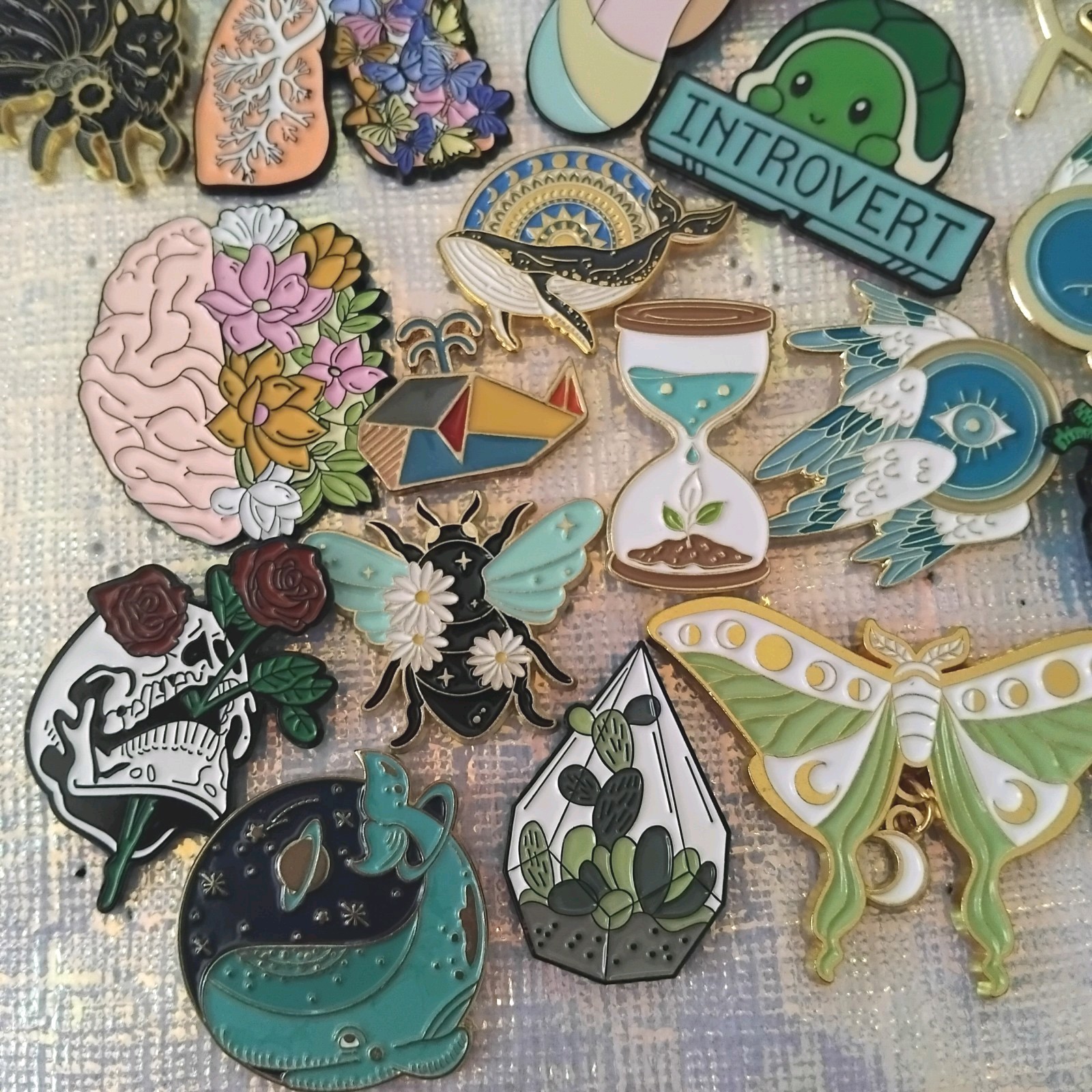Assorted Enamel Pin Lot 30 pcs random pins collection