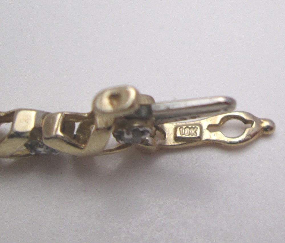 HELZBERG 30 DIAMONDS 10K GOLD TENNIS BRACELET 7.25 LENGTH 8.5 GRAM SEDONA ESTATE