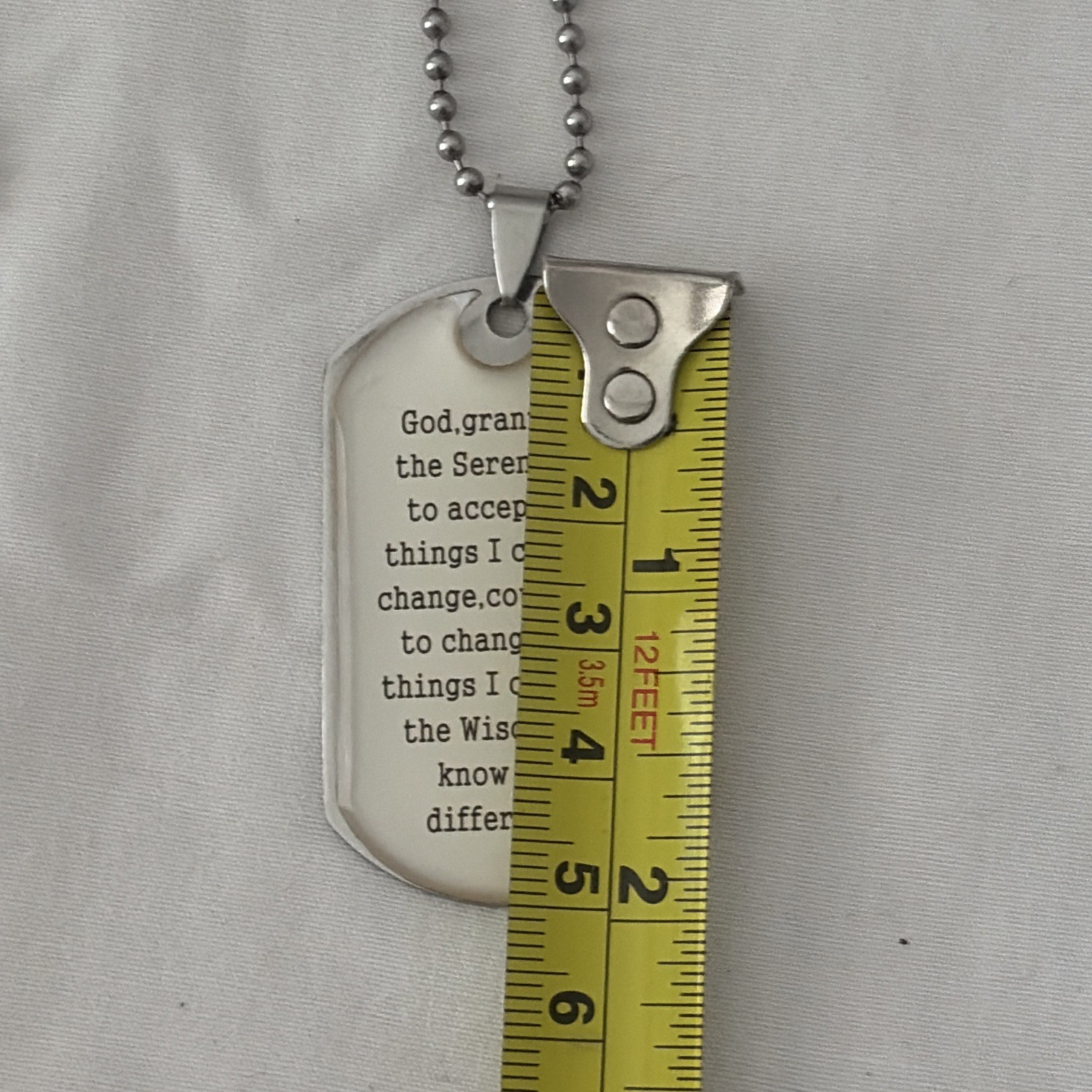 God Grant Me the Serenity Fashion Inspirational Pendant Necklace & Gifts