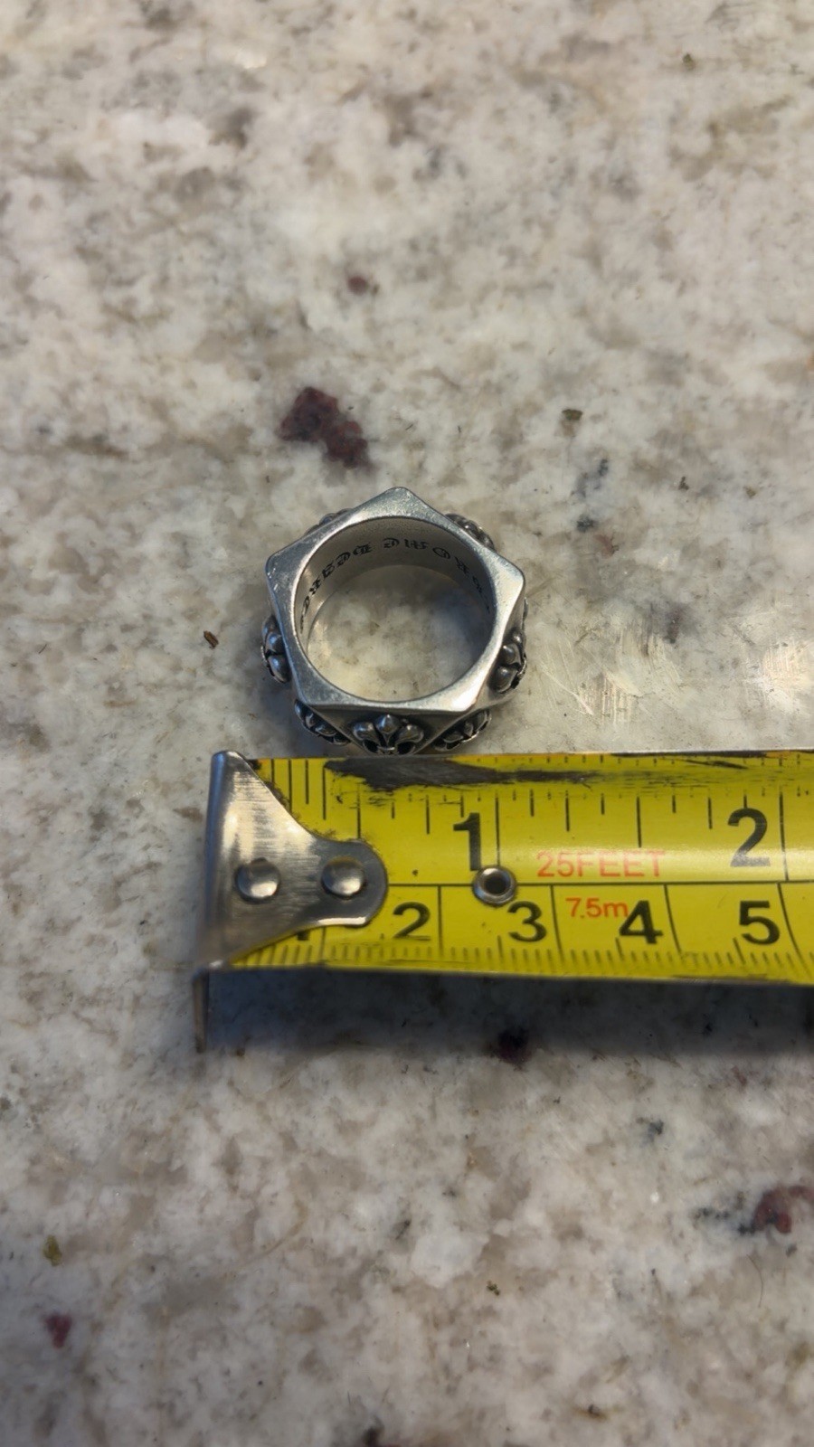 Chrome Hearts Fleur Pentagon Ring
