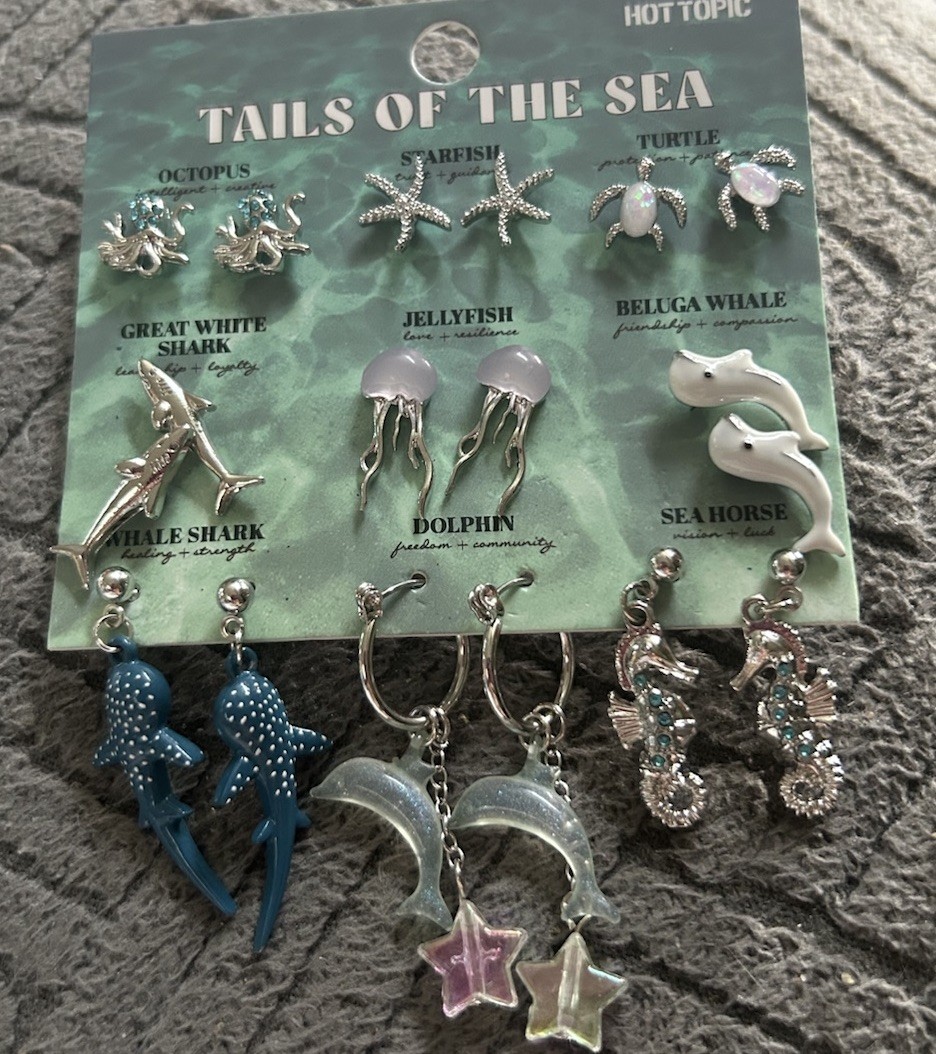 Hot Topic Ocean Animals Earring Set