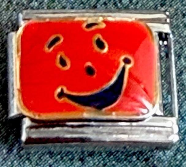 “KOOL-AID” MAN ORIGINAL TM Italia CHARM Bracelet Link RARE Compatible with 9mm