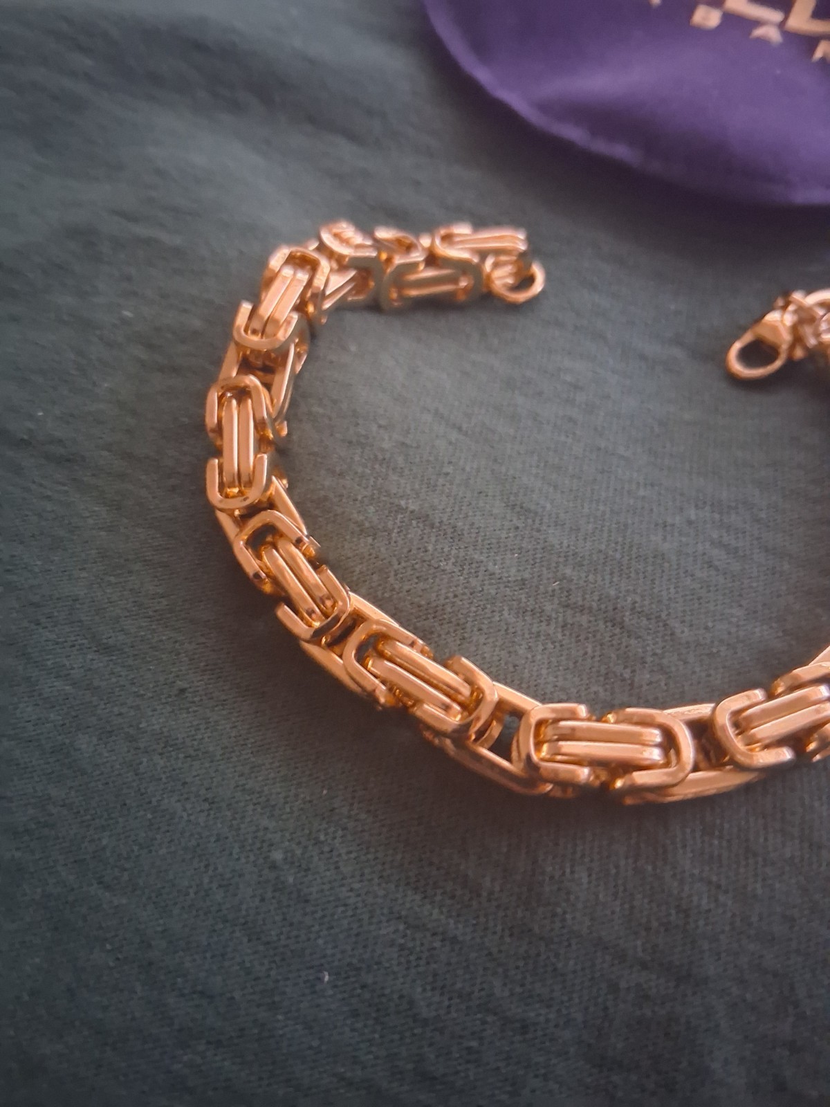 Gold Urban 14K Gold Byzantine Chain Bracelet, Lobster Clasp, Gold Tone