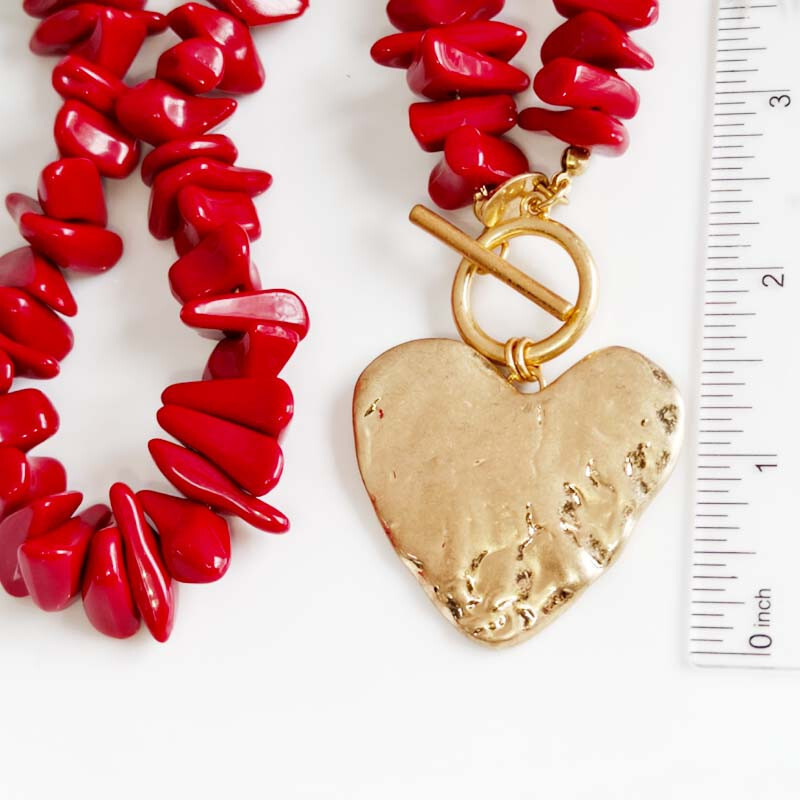 30″ Zara Boho Heart Pendant Statement Necklace Retro Women Party Holiday Jewelry