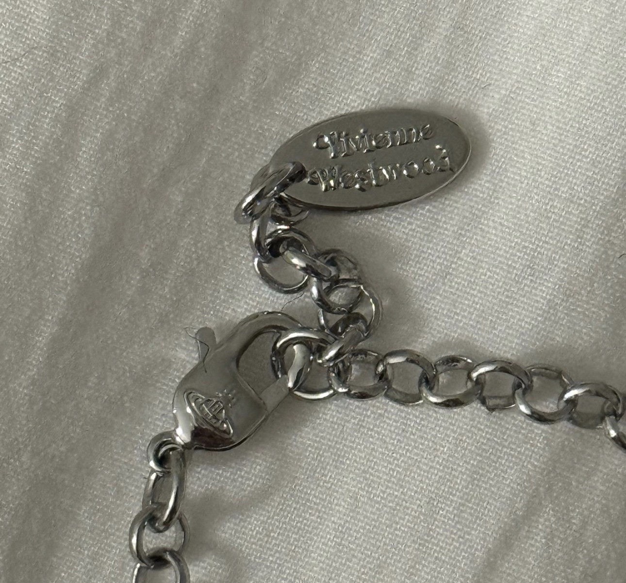Vivienne Westwood Silver Necklace Pendant Authentic W/ Original Packaging