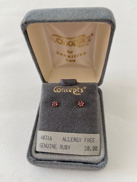 Concepts Pierced Earrings Sensitive Ears 14K Solid Gold & 24K Gold Plated