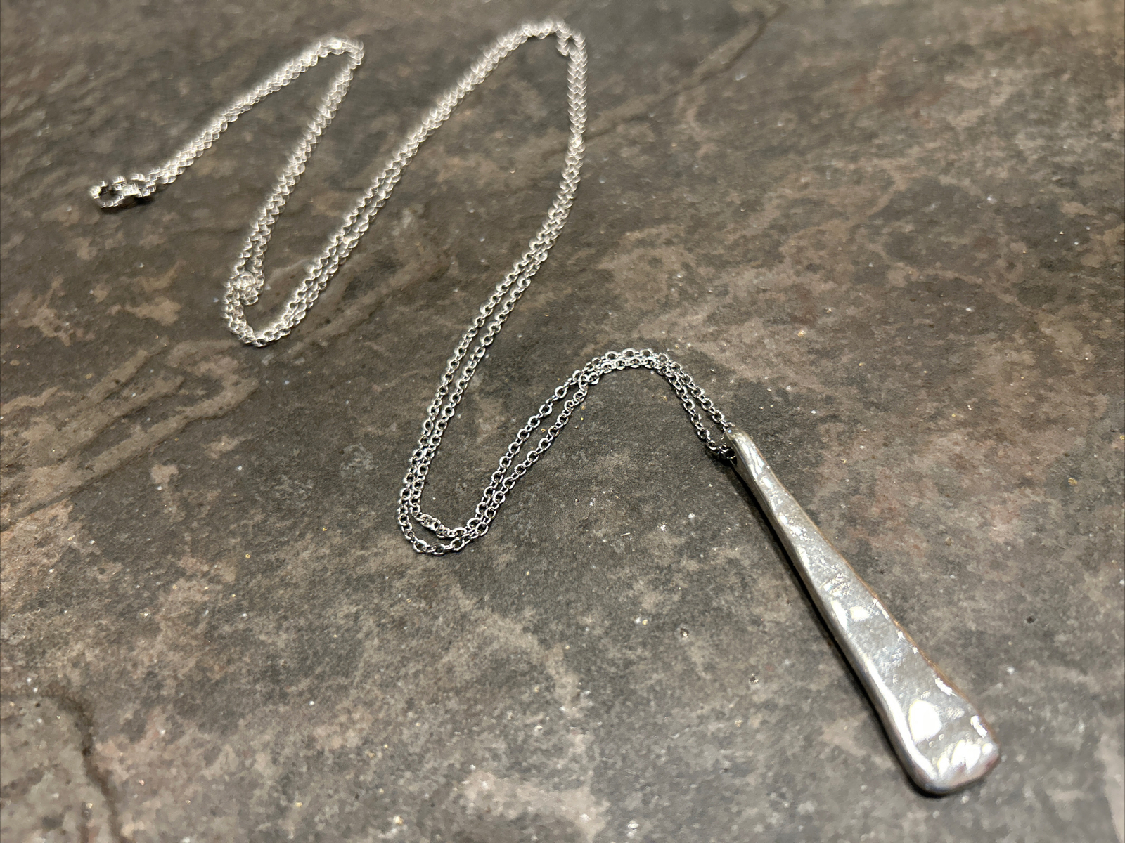 Extra Long Necklace with Bar Pendant Layering Necklace 36″