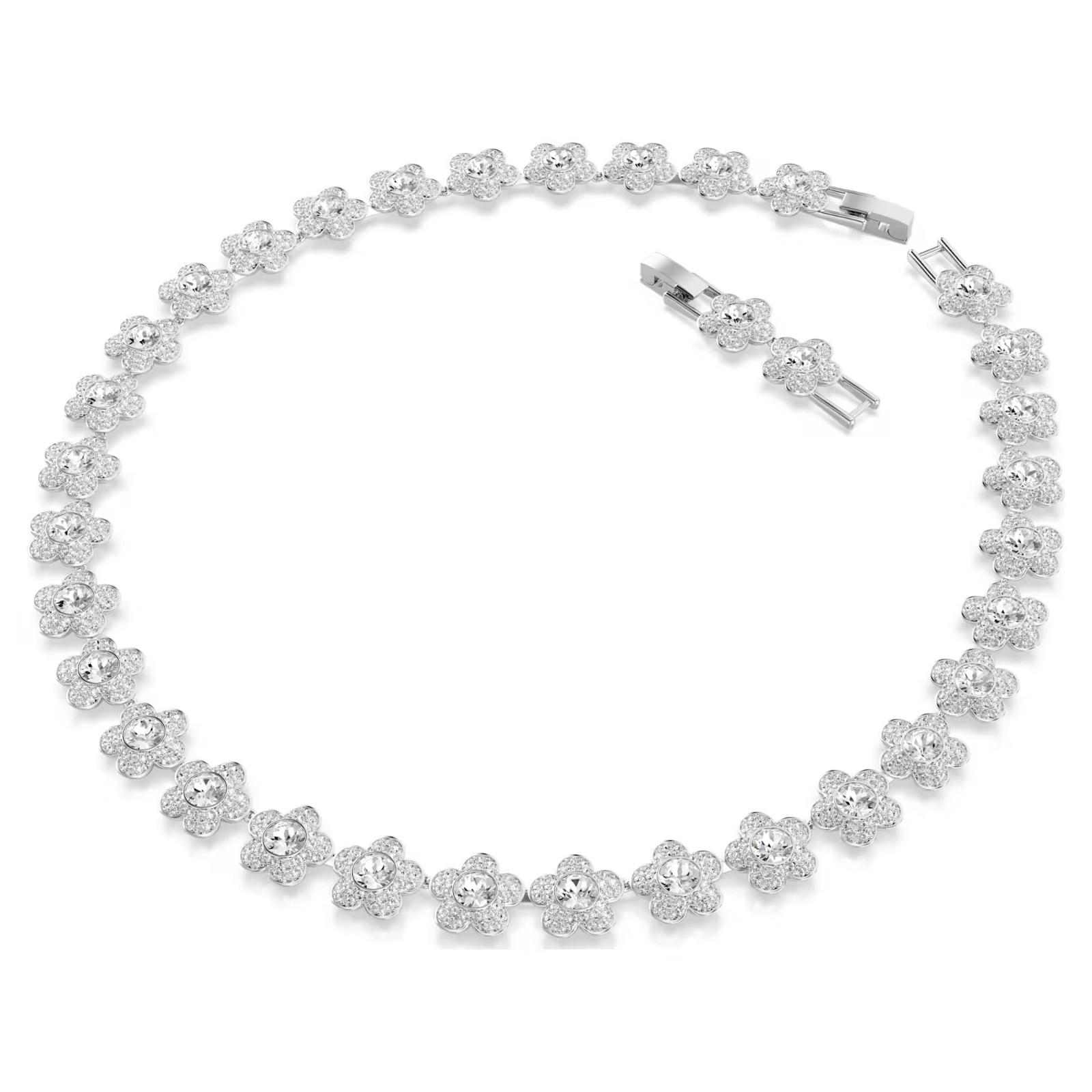 Swarovski Ariana Grande Daisy Flower Necklace White Crystal Free Ship