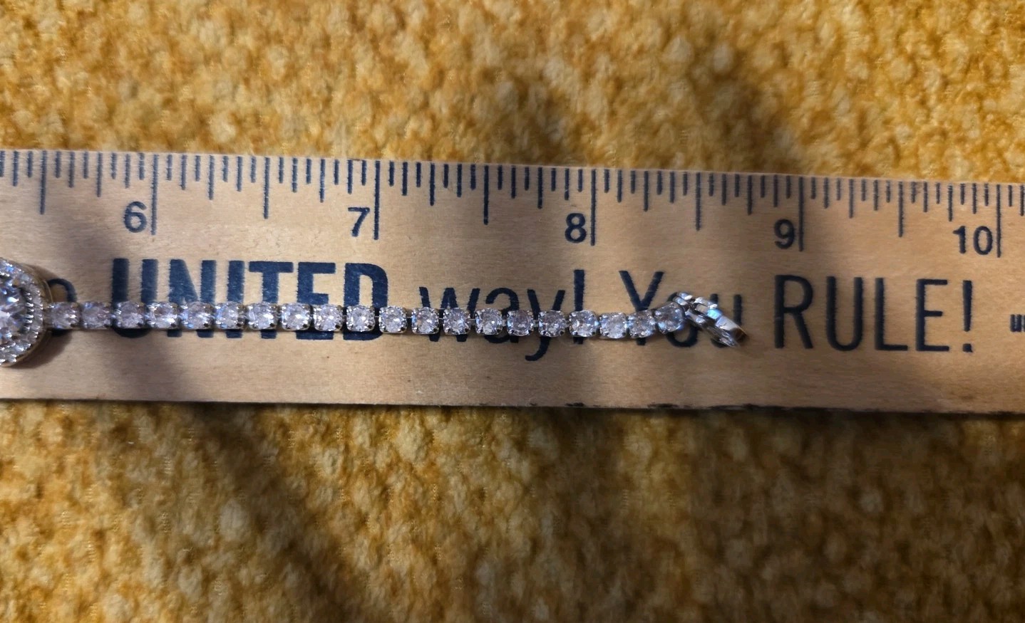 Silver Tone Made With Swarovski Crystals Bracelet 7″ – 9″ Lobster Claw Clasp New