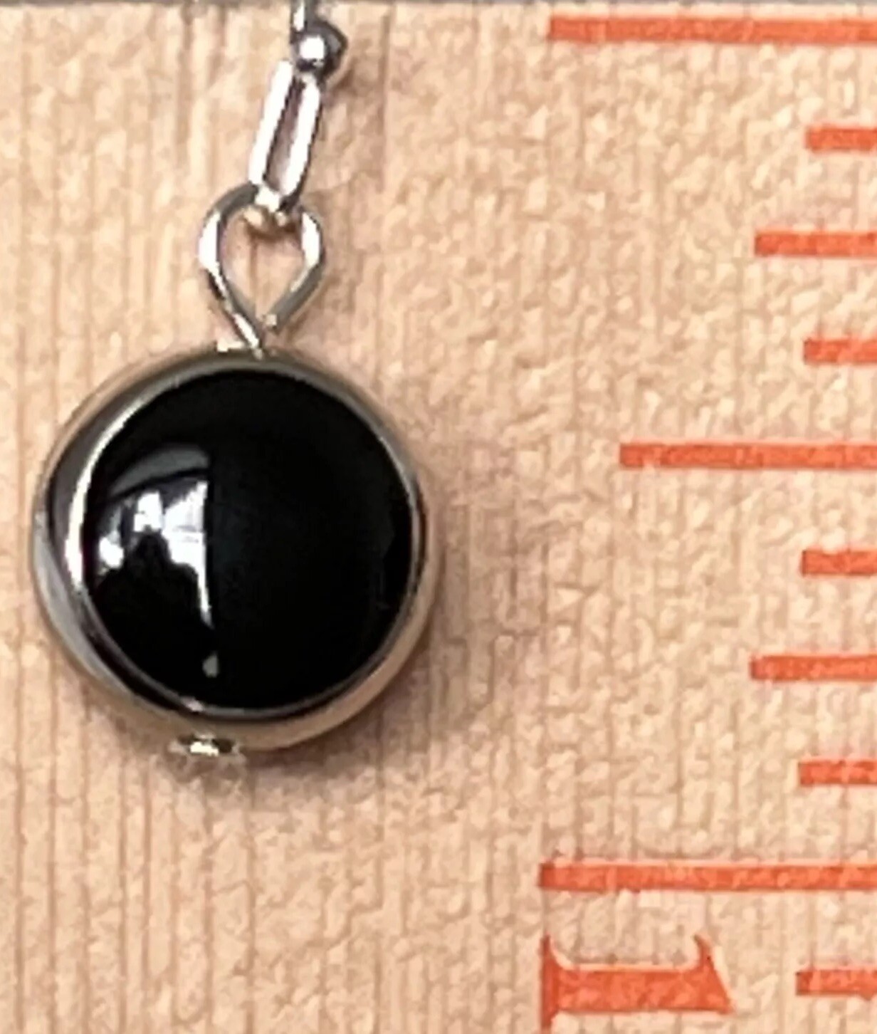 Silver and Black Earrings. Boho Chic.