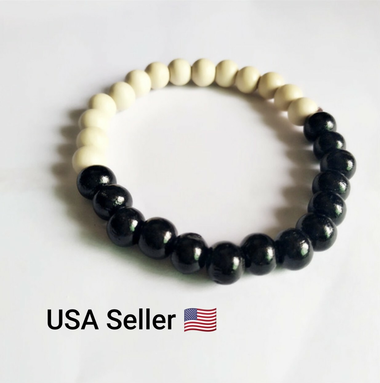 New Ethnic 8mm Charm Bracelets wooden bead stretch bracelet lap small beads Hand