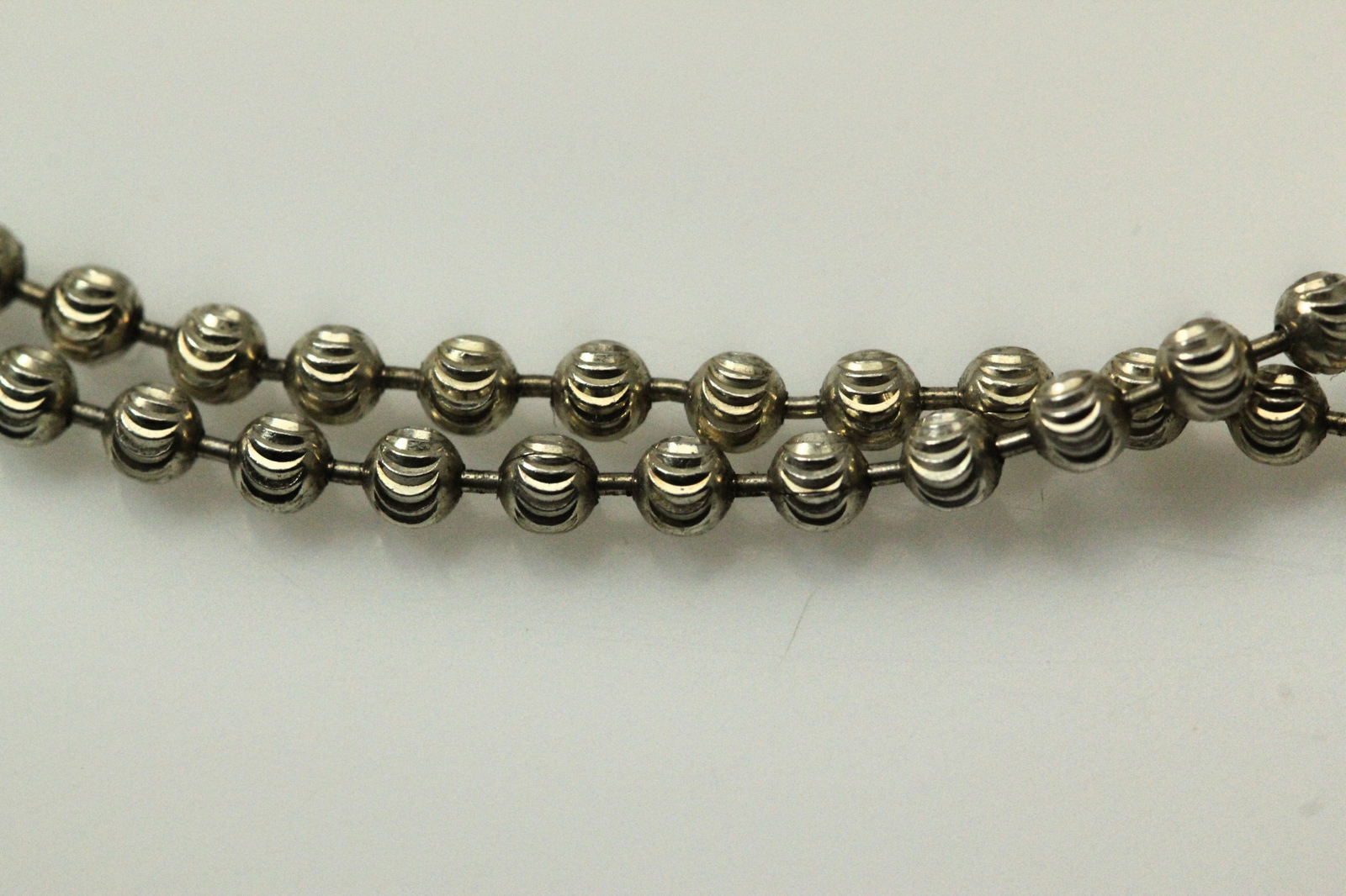 925 Sterling Silver 30″ Diamond Cut Ball Chain 11.8 Grams (NEC4868)