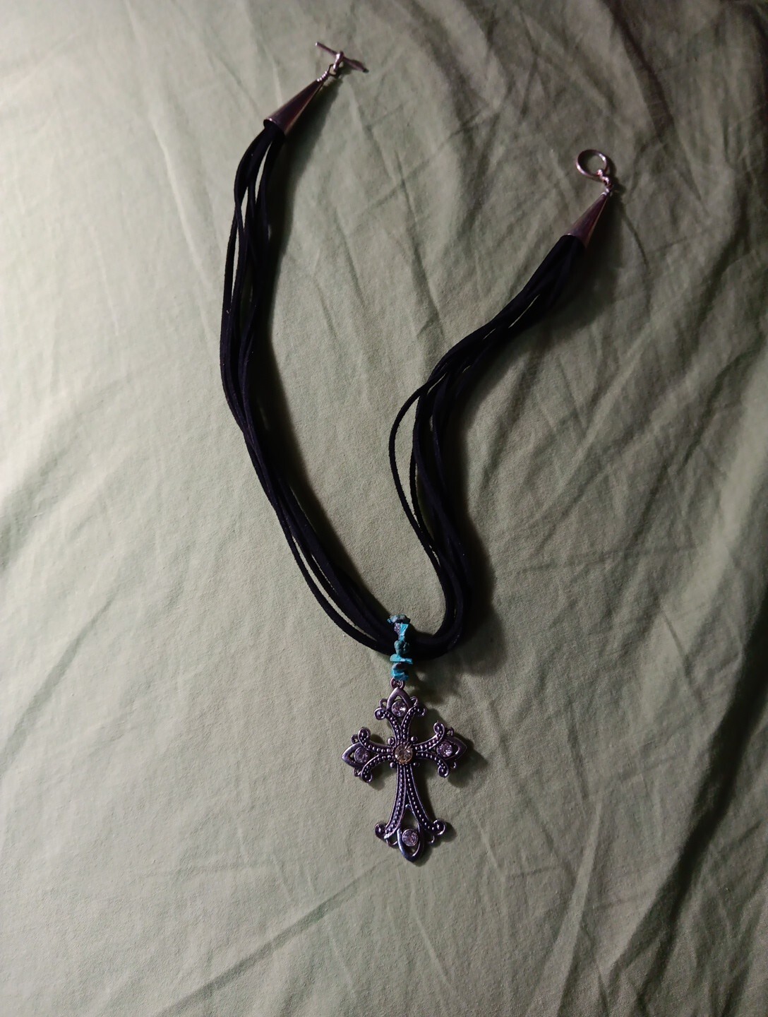 Gothic Crucifix Cross Pendant Necklace -Religious Jewelry