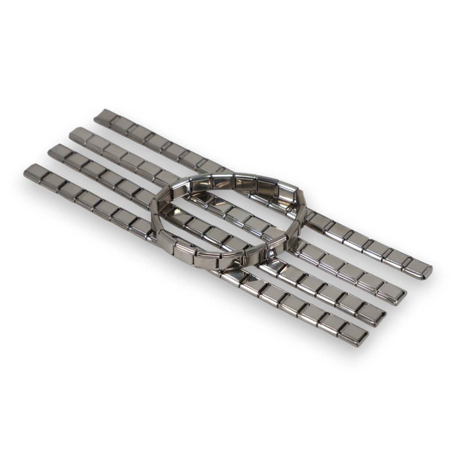 Italian Link 5pc Set Blank Starter Charm Bracelets Stailness Steel 18 Link 9mm