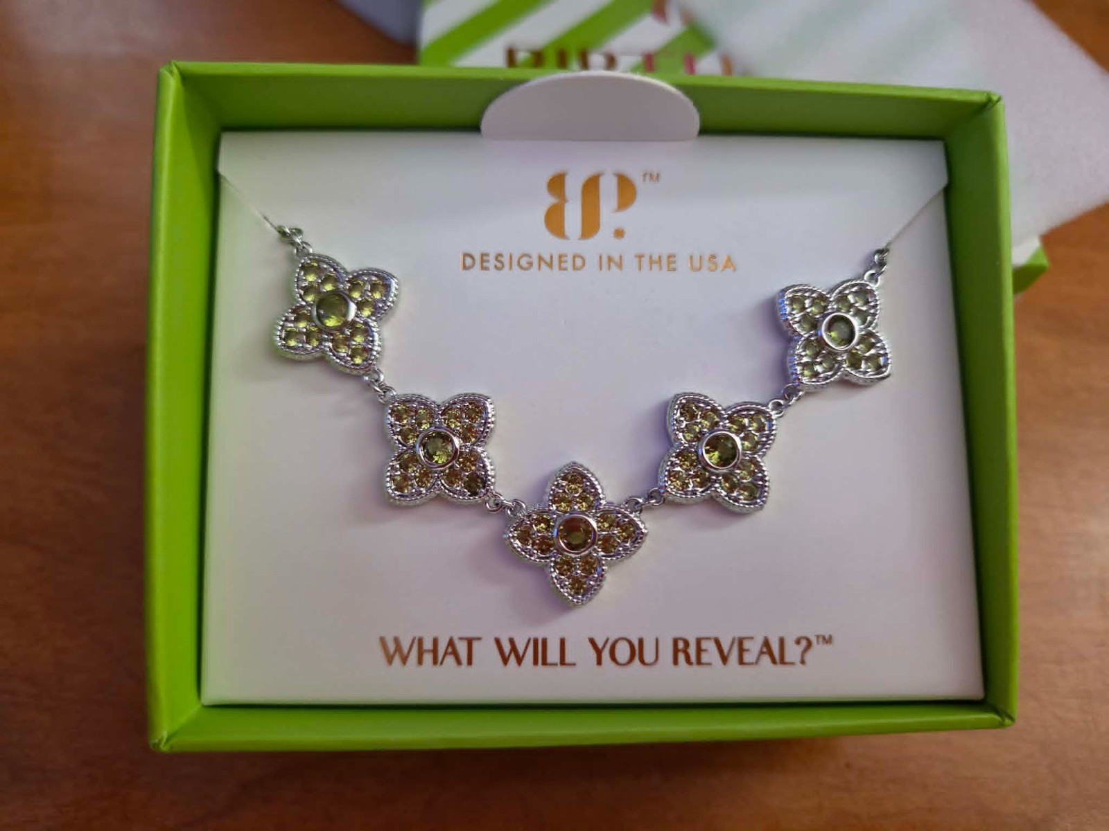 Bomb party -NK88067 Happily Ever After – lab created peridot on rhodium – CLOVER