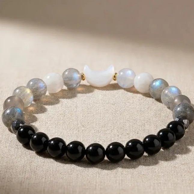 Moon Phase Moonstone Healing Bracelet Lunar Energy Protection Women Bracelet