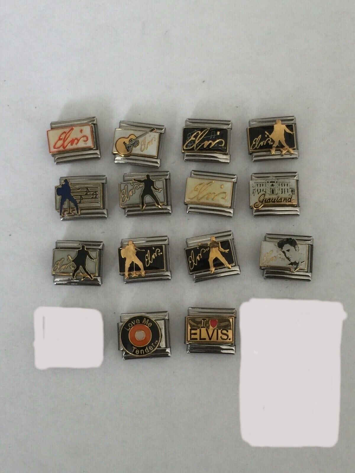 Elvis Presley Licensed Casa D’oro 9mm Italian Charm Charms Bracelet U-Pick NEW