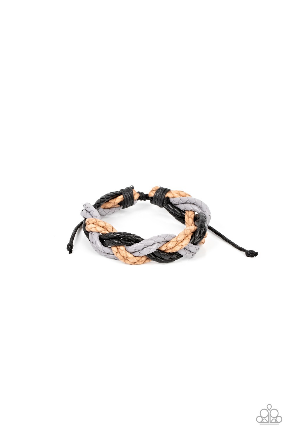 Paparazzi On Adventure Time Pull Tie Black Bracelet