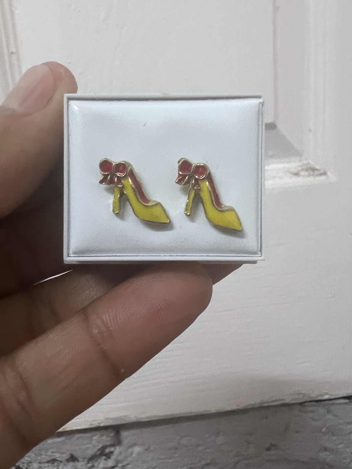 High Heel Shoe Design Earrings With Red Now Details Statement Novelty Jewelry