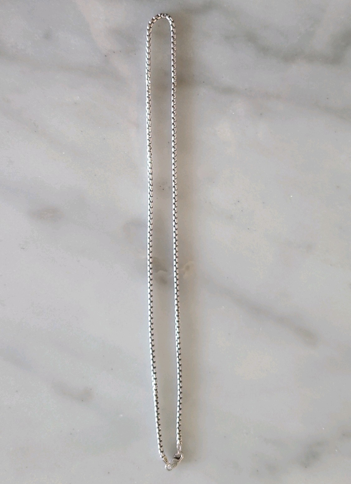 Guaranteed 925 Sterling Silver Rhodium Plated Round Box Chain Necklace 1mm-5mm