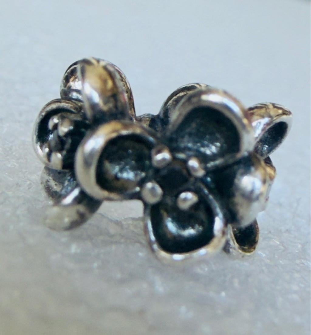 Pandora Sterling Silver 925 Wanda’s Garden Black Spinel CZ Spacer Charm