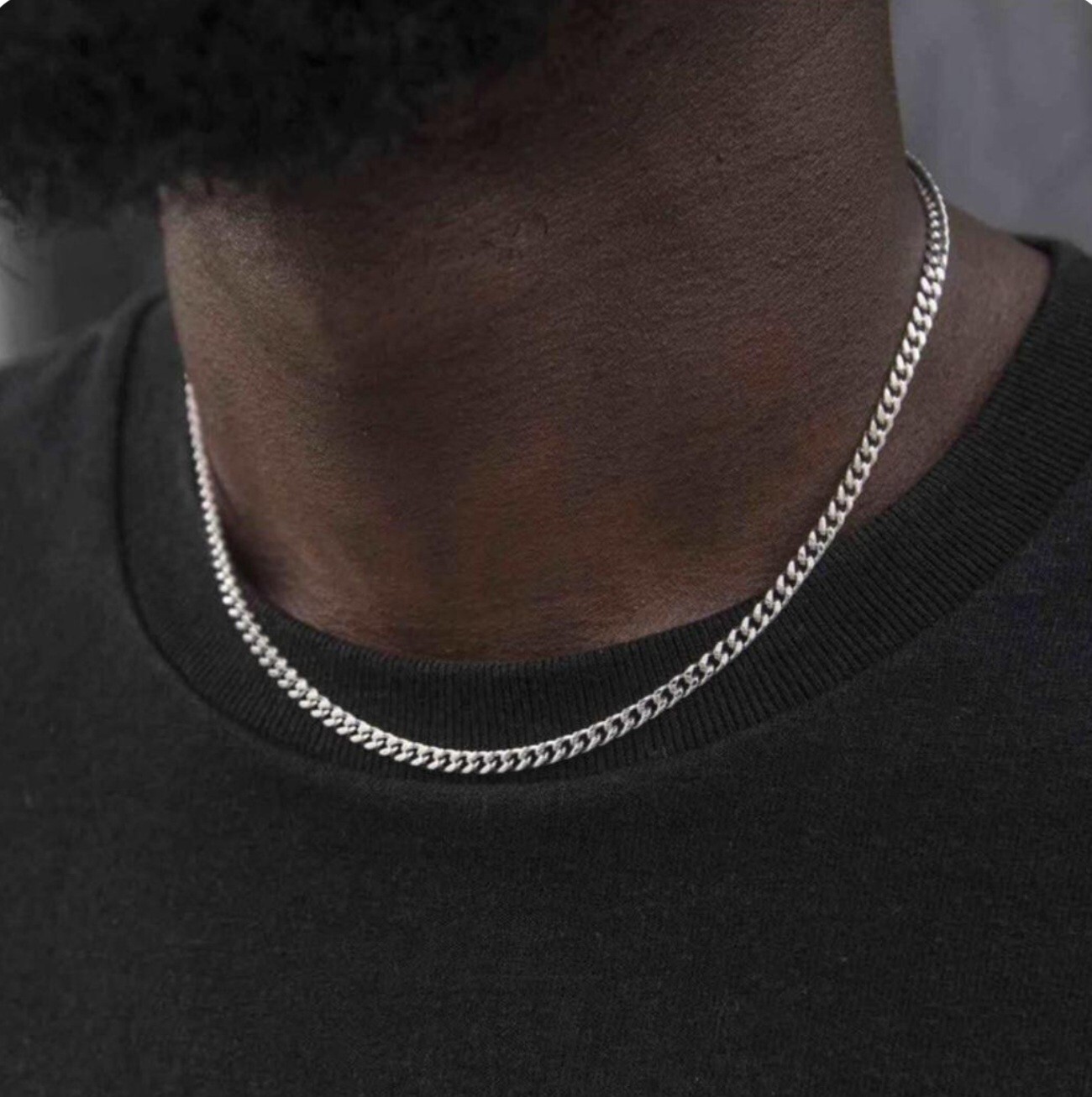 GLD Shop Micro Tennis Necklace (20”) in White Gold 14k White Gold Plated