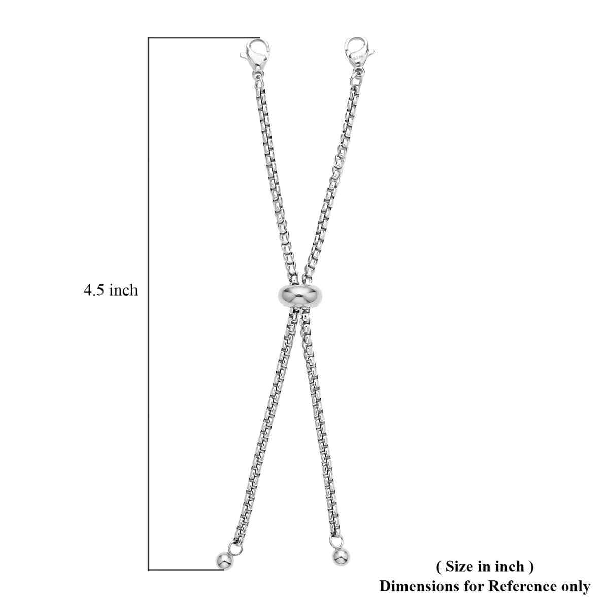 Adjustable Bolo Extender Box Chain 4 Inches Lobster Lock Stainless Steel