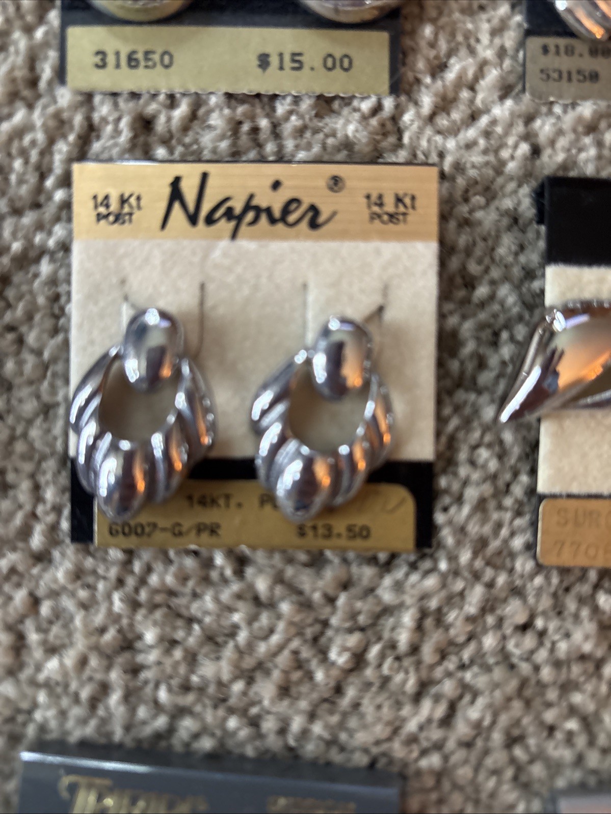 NEW Silver Color Pierced Earring All Shape Size Alfani, Monet, Trifari, Woodward