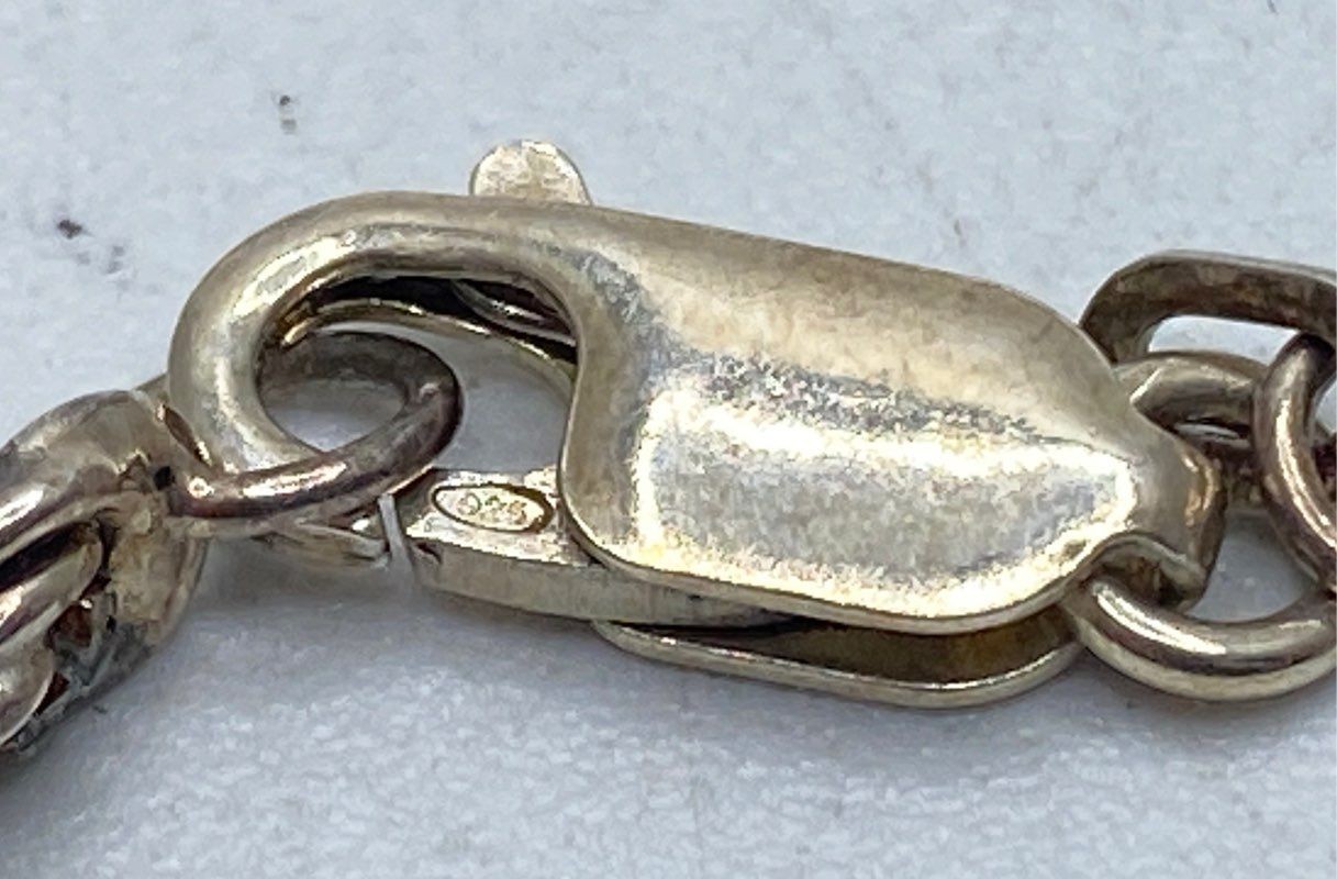 Sterling Silver 925 Two-Tone Gold Vermeil Rope Chain Necklace 24″ 3.5mm 22.3g