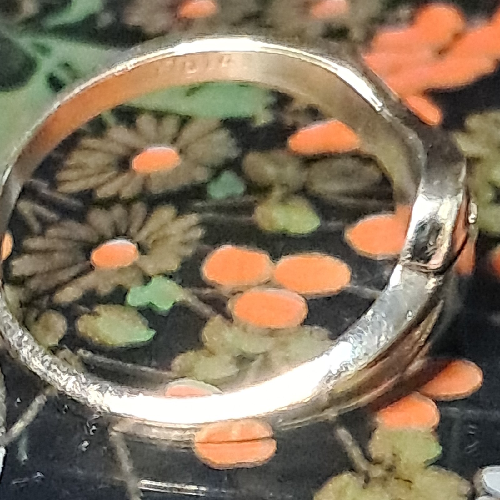 Vintage Danish Modernist Sterling Silver Ring W/ Cubic Zerconia Sz. 9