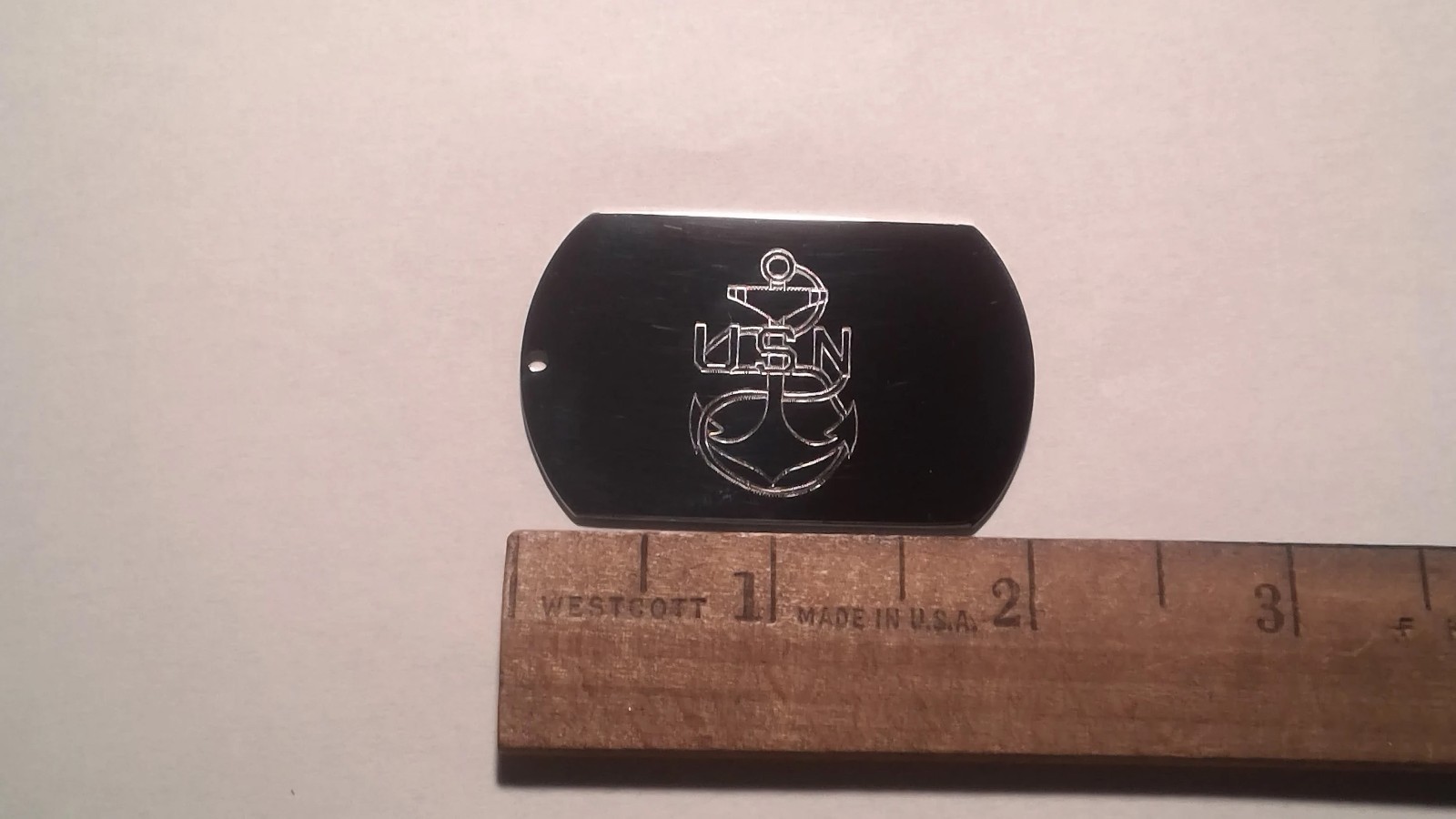 Personalized Engraved Marines, Navy, Air Force ,Army or Coast Guard Dog Tag