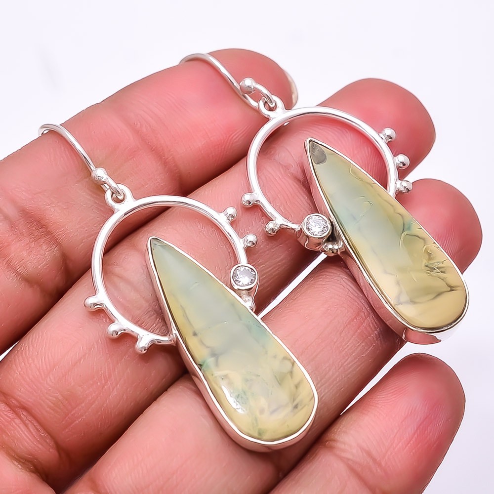 Royal Imperial Jasper – Guadalajara 925 Sterling Silver Earring 2.11″ E_9458_216