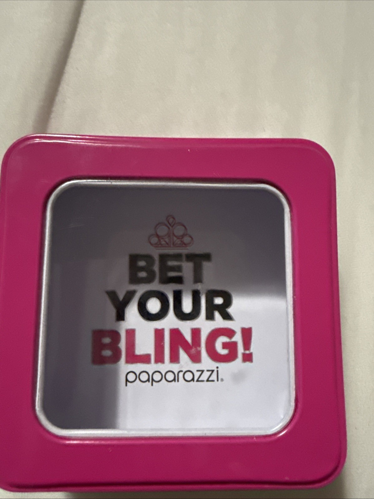 Paparazzi Accessories Branded Pink Tin Convention Gift
