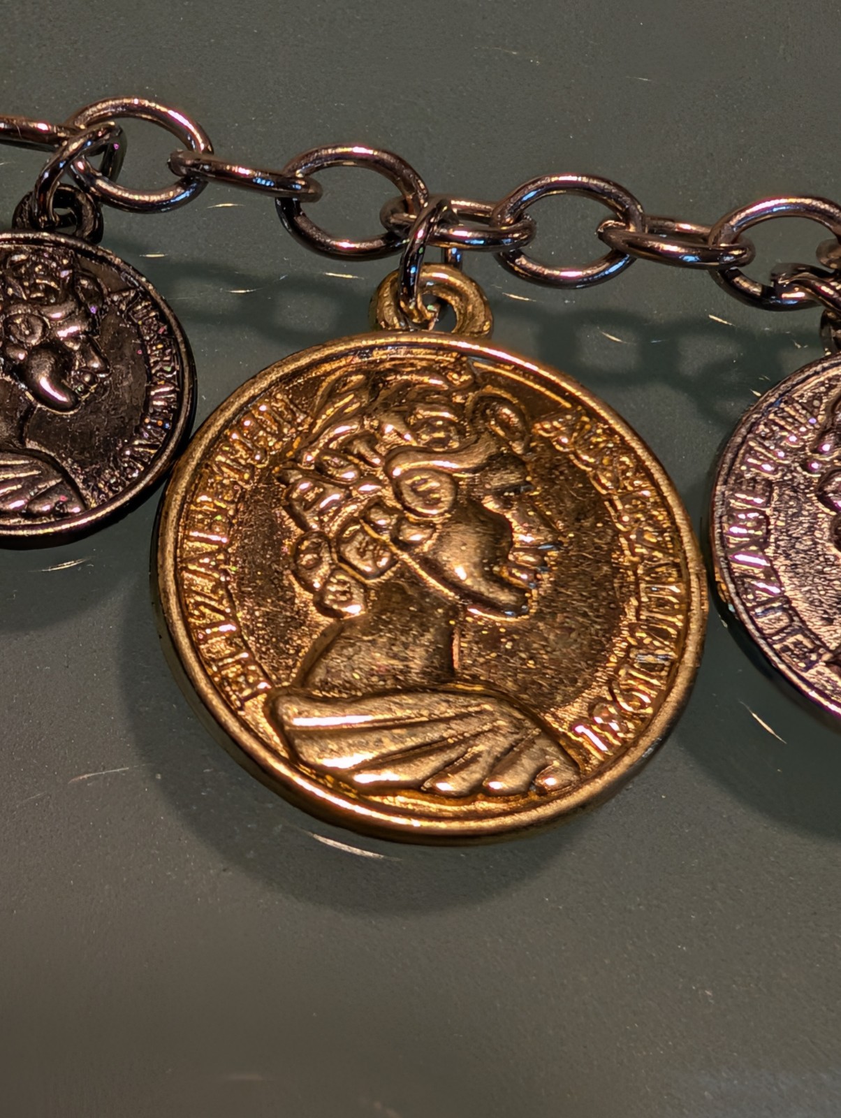 Coin Charm Bracelet Elizabeth II Australian Coins Various Sizes