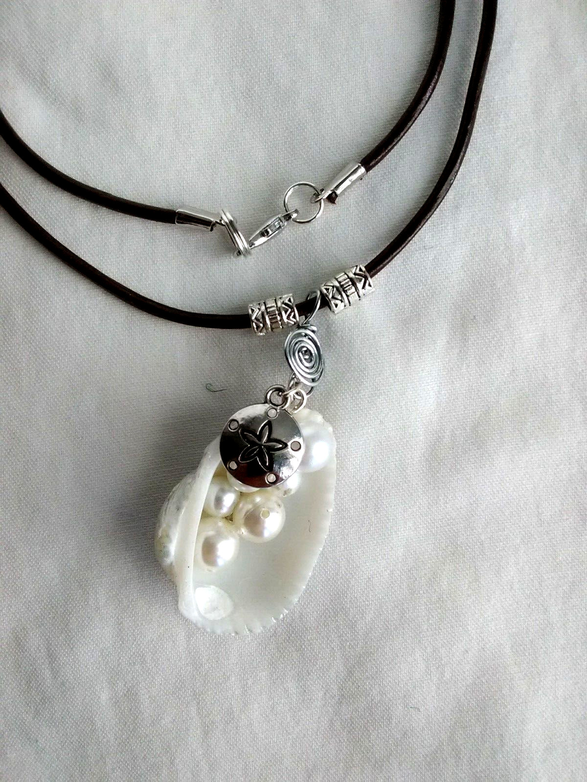 Seashell Surfer Mermaid Boho Necklace Boho 20″ USA Seller Gift New