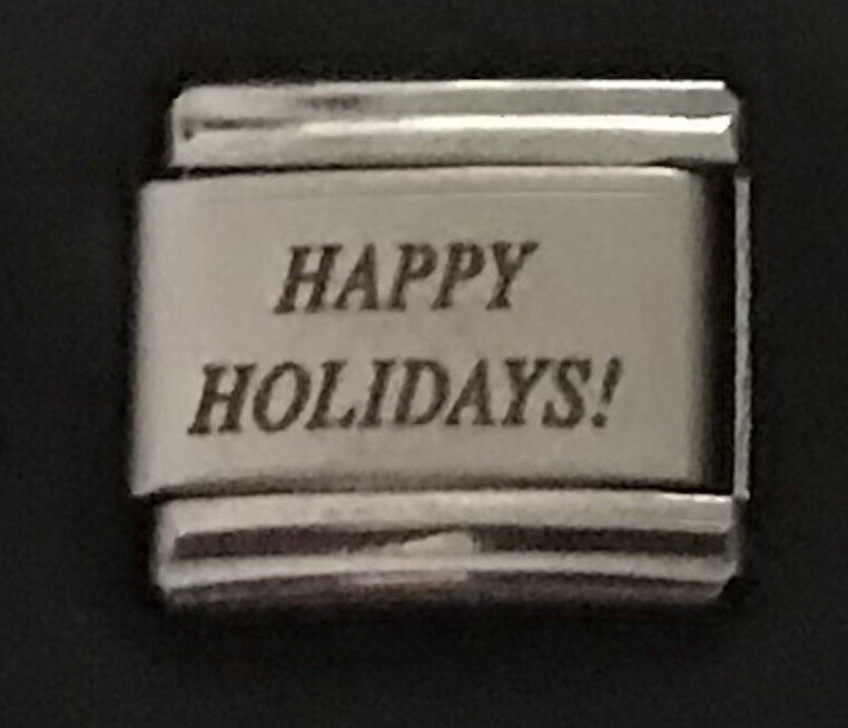 Happy Holidays! WHOLESALE LASER ITALIAN CHARM Link 9MM L1