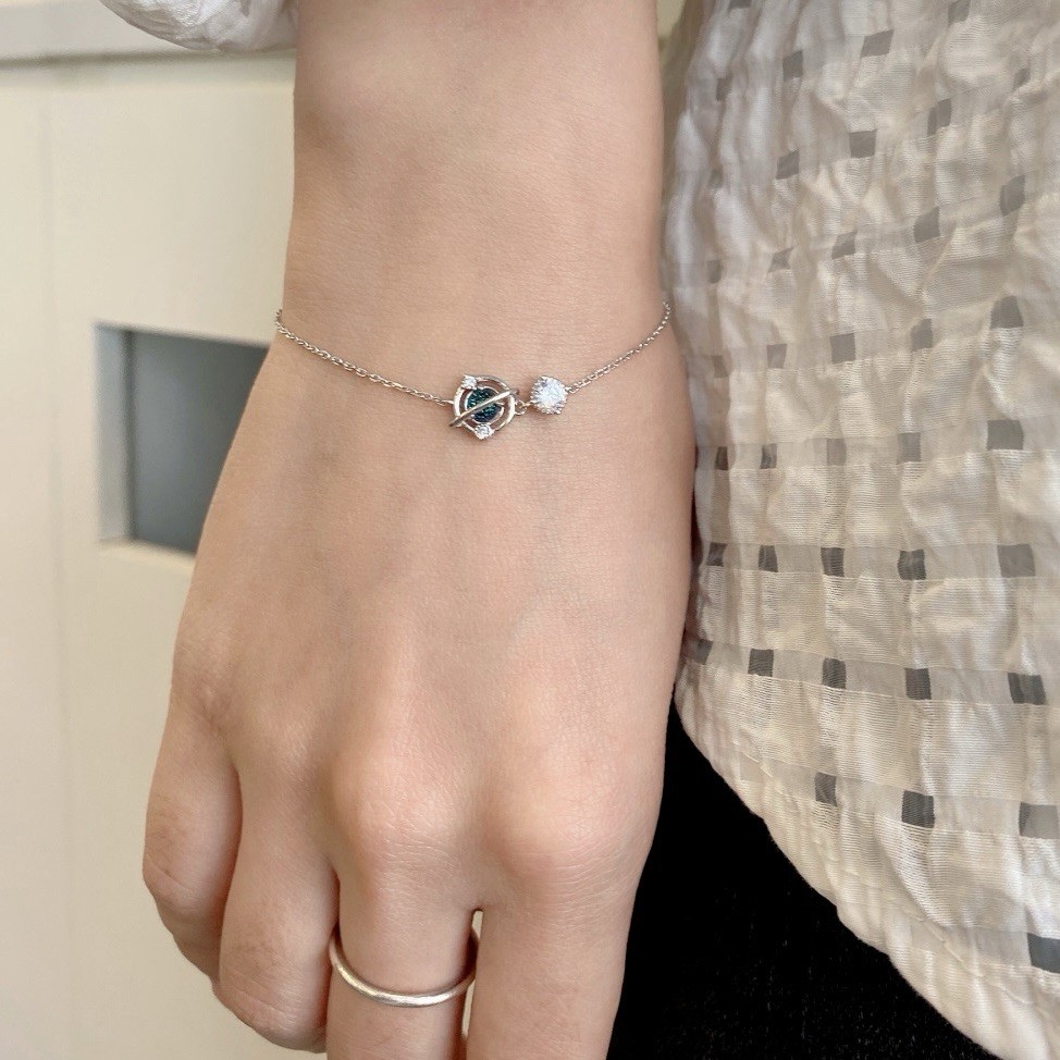 Planet Silver Bracelet/s9251/giftforher/