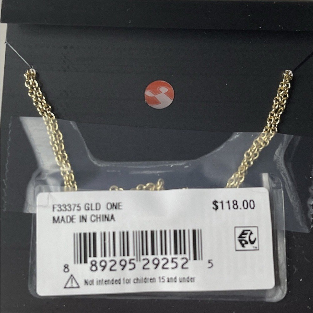 NWT Coach Gold Horse and Carriage Necklace