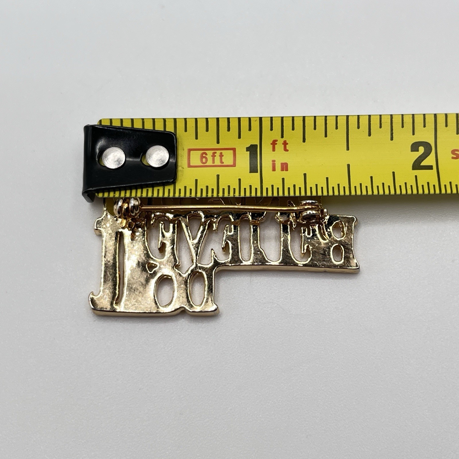 Dream Believe Do It Gold Tone Rhinestone Inspirational Encouragement Pin Brooch