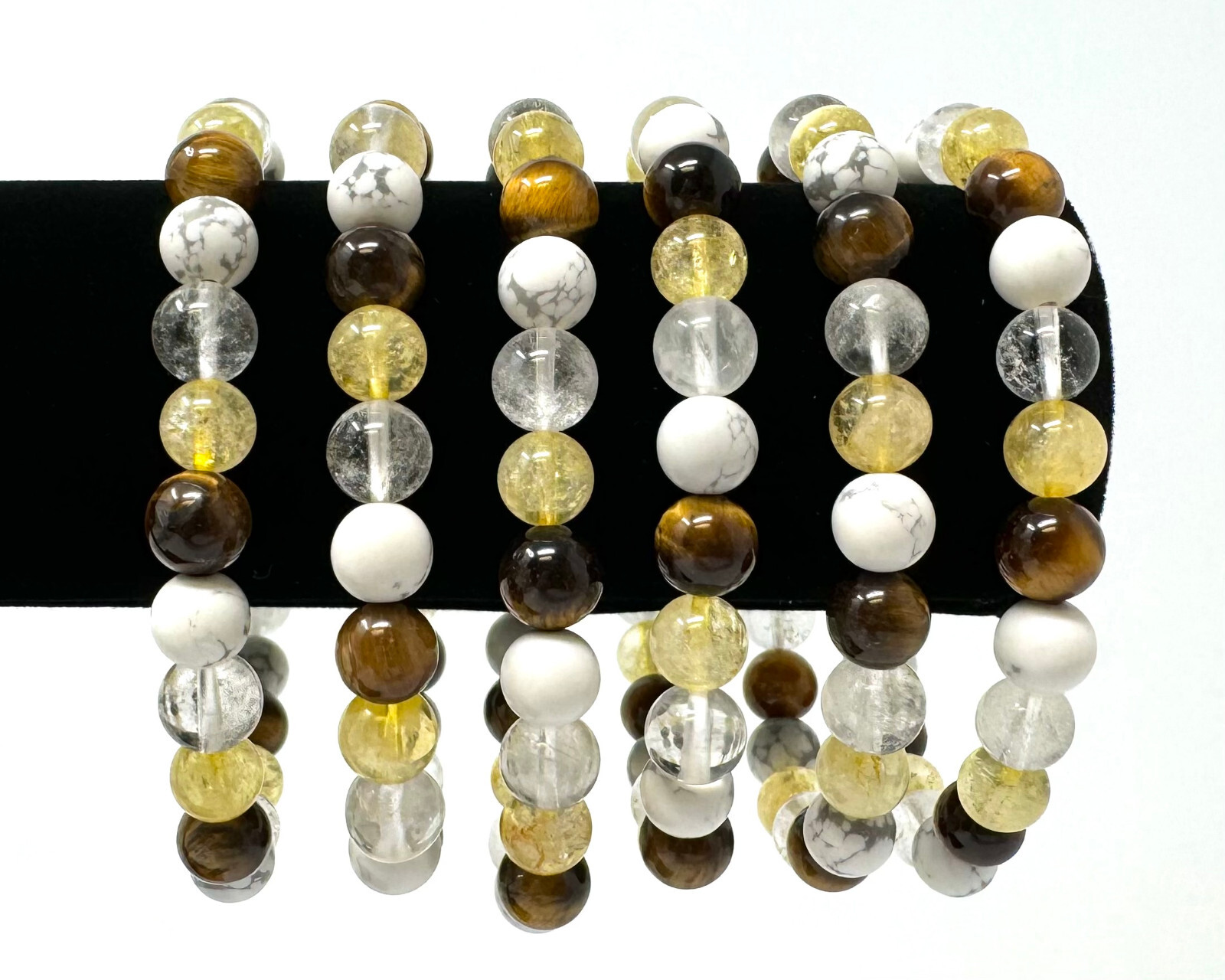 Gemini Zodiac Bracelet: 8 mm Natural Crystal Beads (Gemini Birthstone Bracelet)