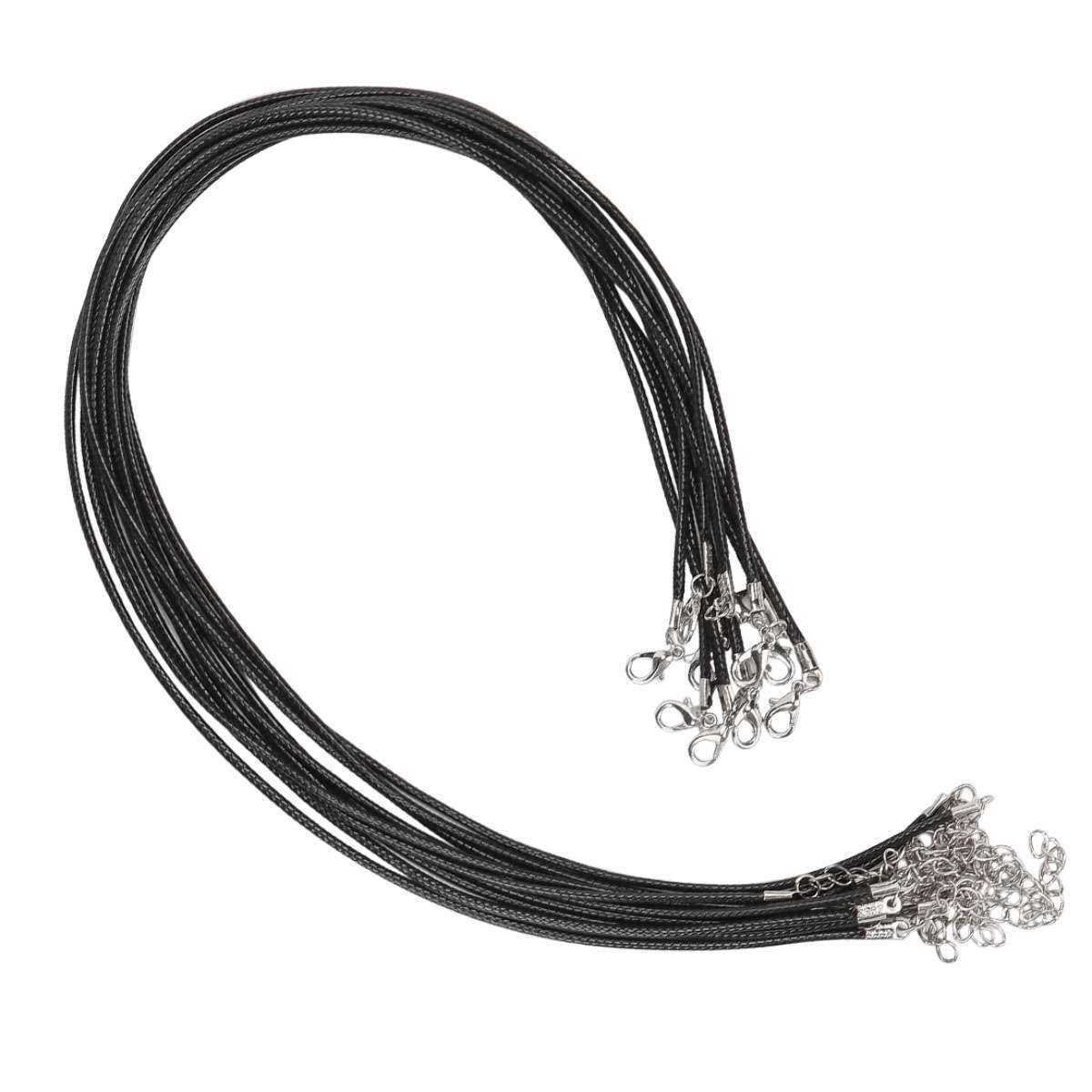10/40pcs 19” Leather String Charms Necklace Cords Wholesale Rope Bulk Lot Cords