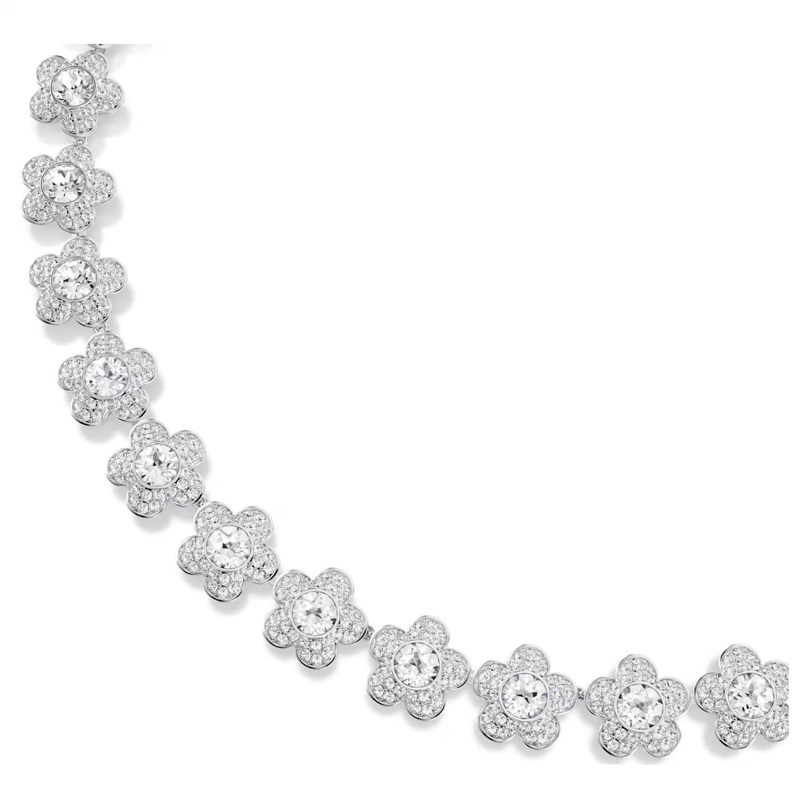 Swarovski Ariana Grande Daisy Flower Necklace White Crystal Free Ship