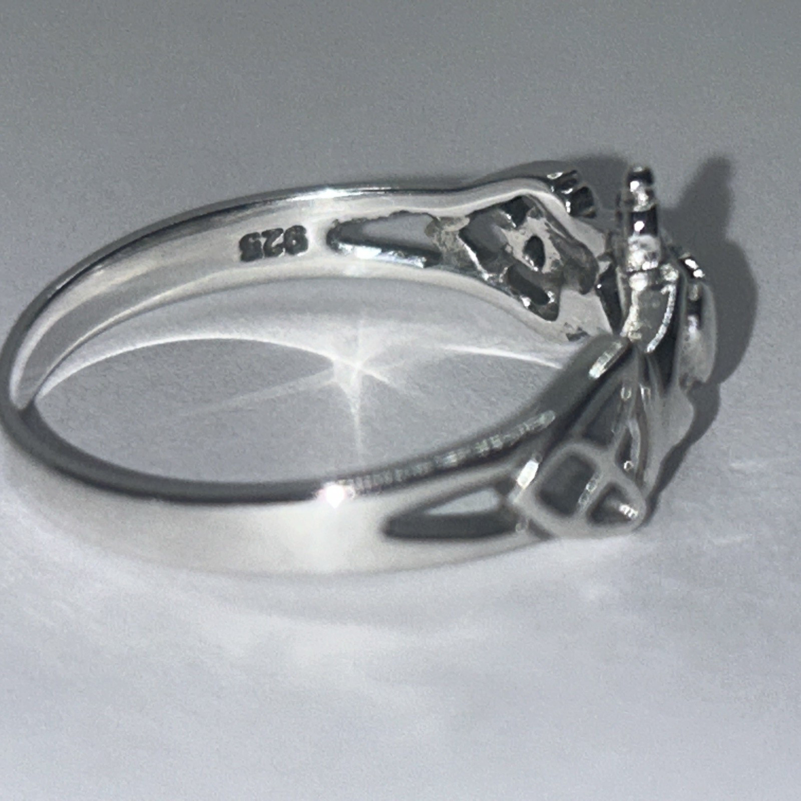 New Sterling Silver Claddagh ring size 7,8,9, 925