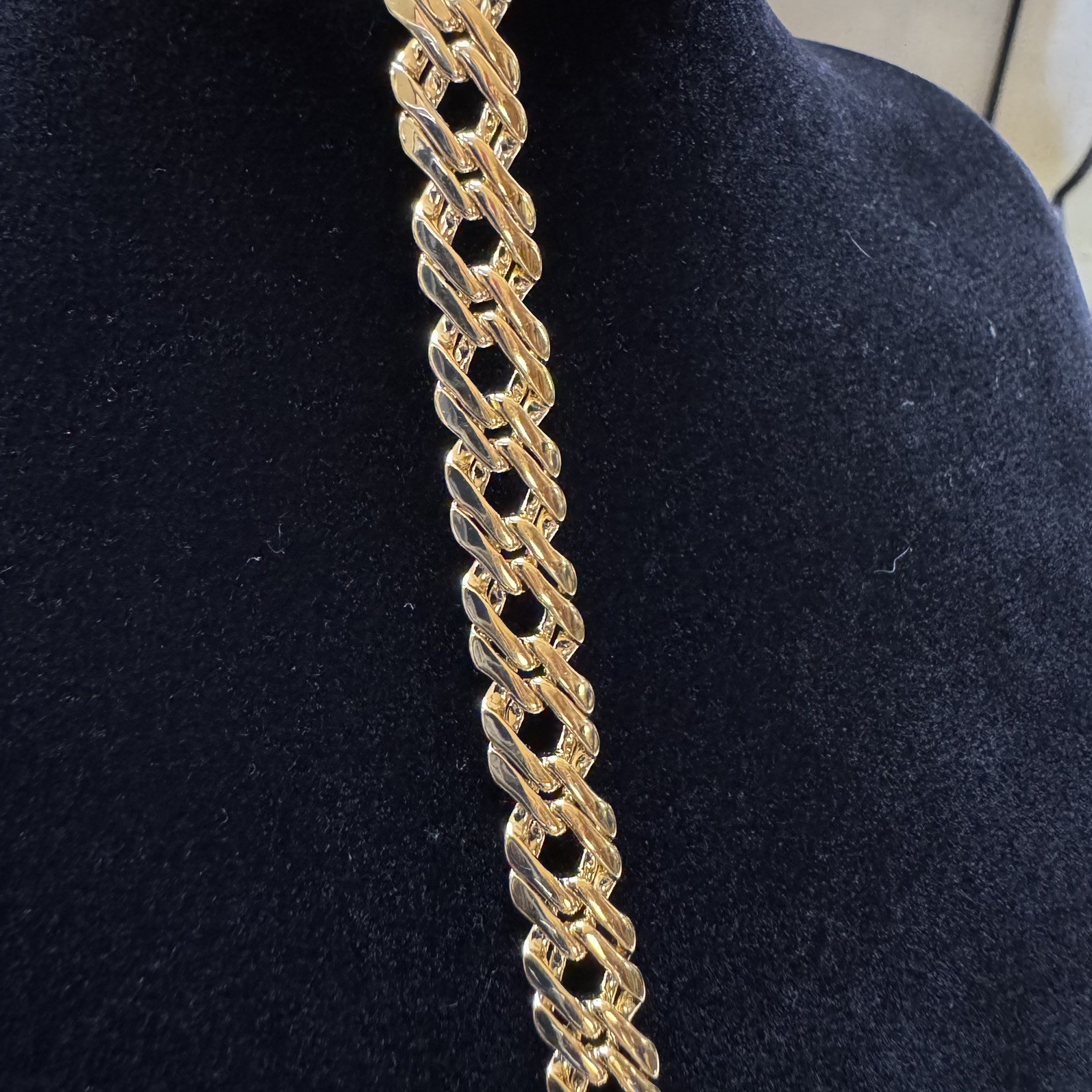 Anklet Bismark Chain Link 14K Gold Filled, 11.5inch, 7.8mm, W/Extender