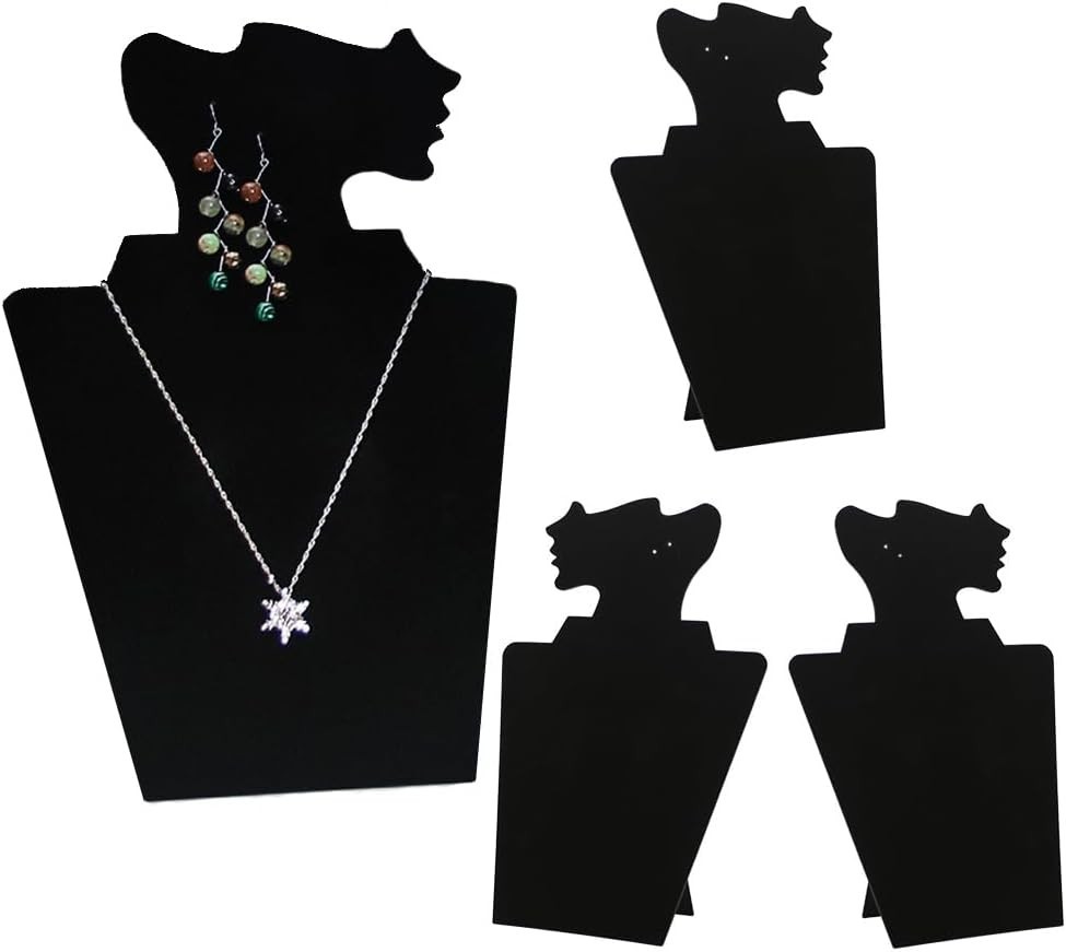 4 Pcs/Set Necklace Earring Set Display for Selling, Necklace Jewelry Holder