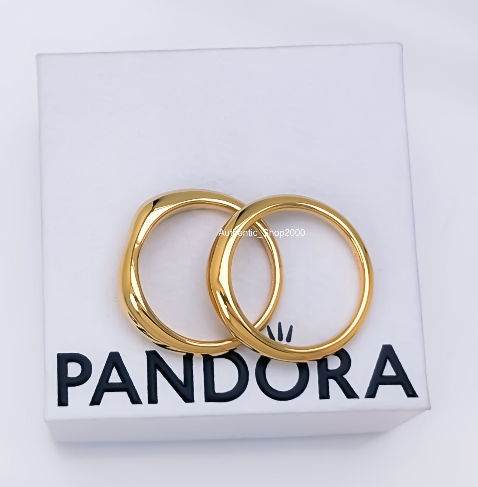 New 100% Authentic PANDORA ESSENCE Organically Shaped Stacking Rings 163264C00