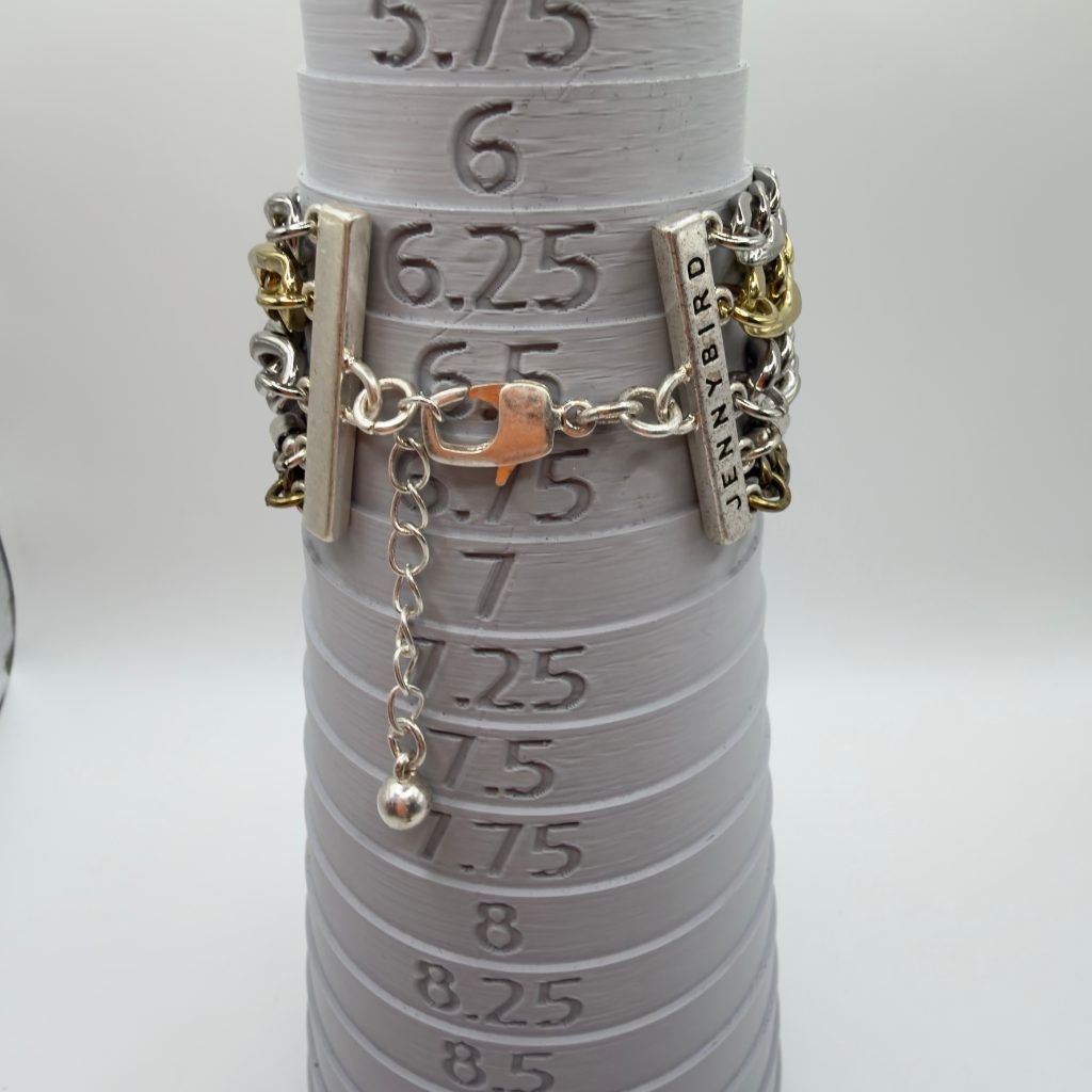 Jenny Bird Multi Chain Bracelet Adjustable 6.5-8.25 Bronze Silver Gold Tone