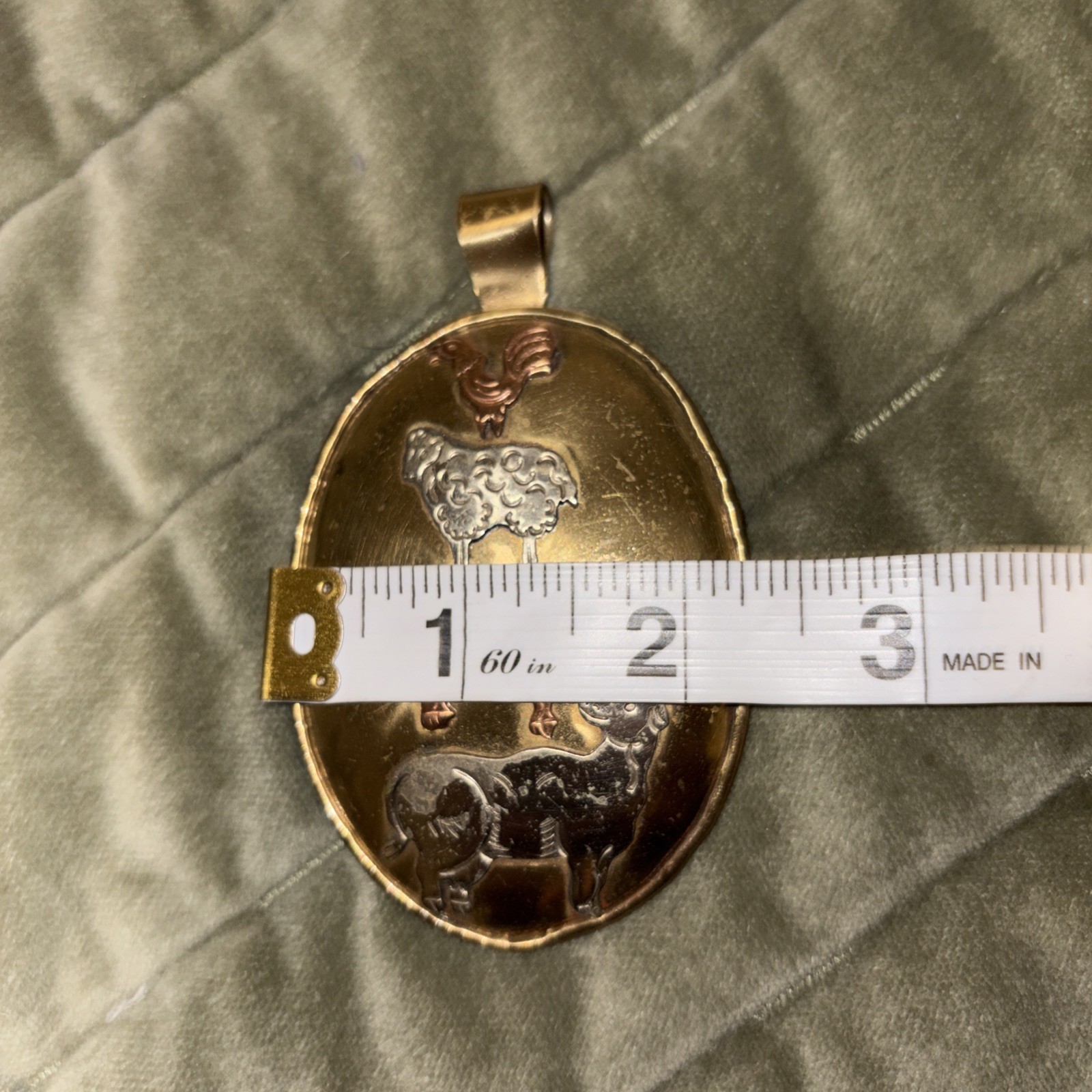 Vintage Cow Pig Sheep Rooster Pendant For Necklace