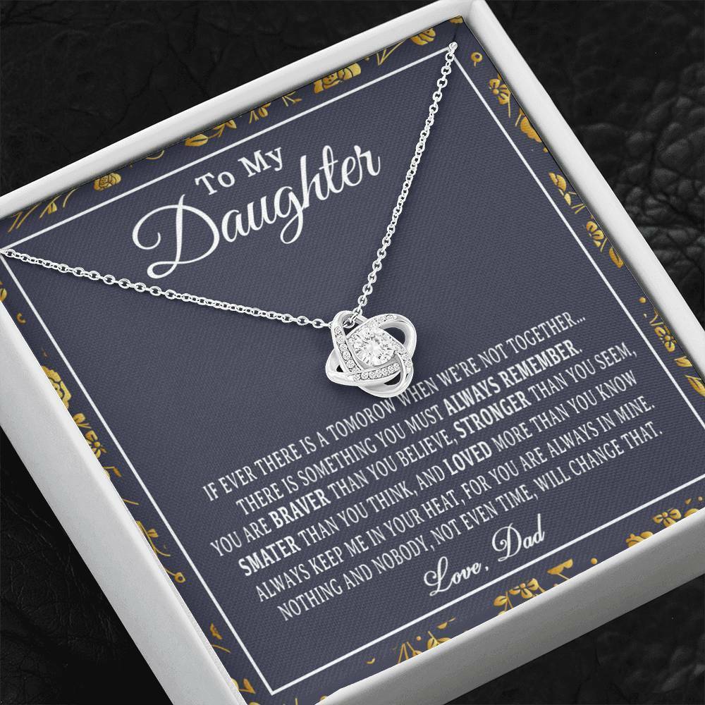To My Daughter Necklace, Daughter Father Necklace, Daughter Gift from Dad
